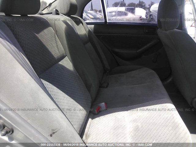 1HGES16315L026525 - 2005 HONDA CIVIC DX VP GRAY photo 8