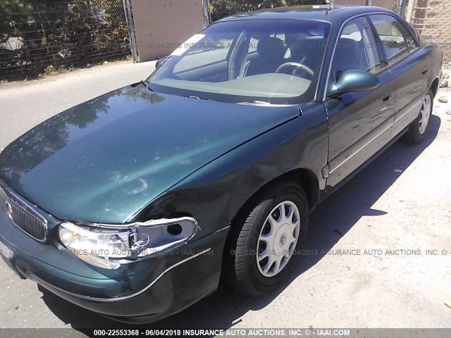 2G4WS52JXY1286443 - 2000 BUICK CENTURY CUSTOM GREEN photo 2