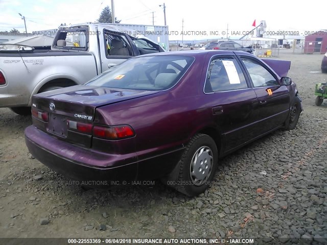 JT2BG22K3W0242510 - 1998 TOYOTA CAMRY CE/LE/XLE RED photo 4