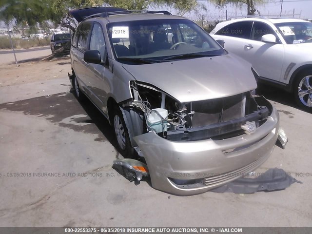 5TDZA23C95S380465 - 2005 TOYOTA SIENNA CE/LE GOLD photo 6