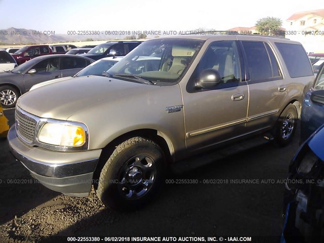 1FMRU1562YLB80263 - 2000 FORD EXPEDITION XLT GOLD photo 2