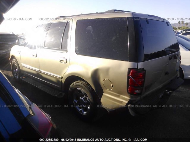 1FMRU1562YLB80263 - 2000 FORD EXPEDITION XLT GOLD photo 3