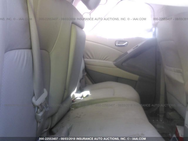 JN8AZ1MU3AW002020 - 2010 NISSAN MURANO S/SL/LE Champagne photo 8