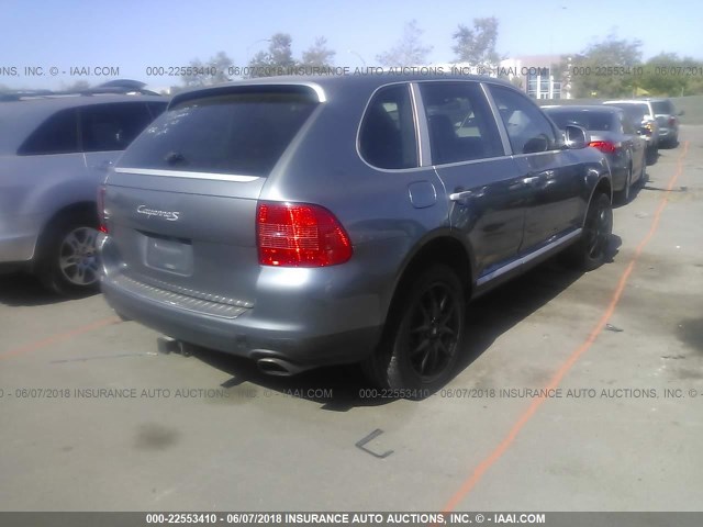 WP1AB29P64LA60927 - 2004 PORSCHE CAYENNE S GRAY photo 4