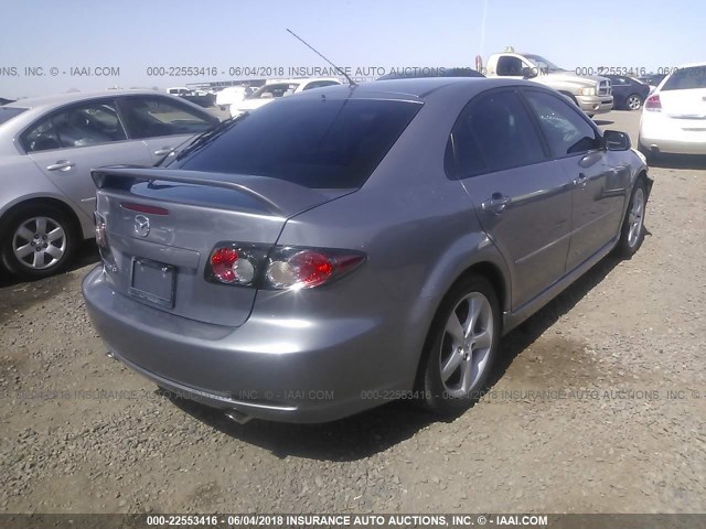 1YVHP84C675M56044 - 2007 MAZDA 6 I GRAY photo 4