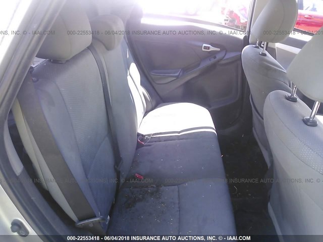 2T1KU40E89C172893 - 2009 TOYOTA COROLLA MATRIX  SILVER photo 8