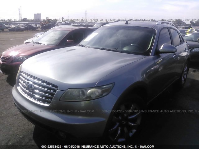 JNRBS08WX4X403038 - 2004 INFINITI FX45 GRAY photo 2