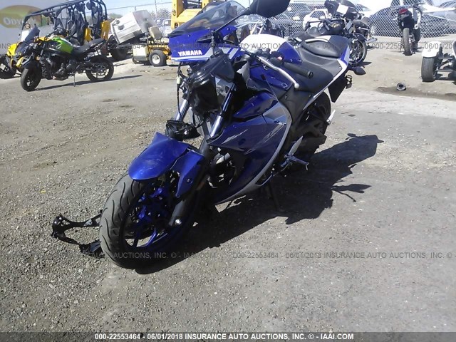 MH3RH06Y5HK016810 - 2017 YAMAHA YZFR3 BLUE photo 2