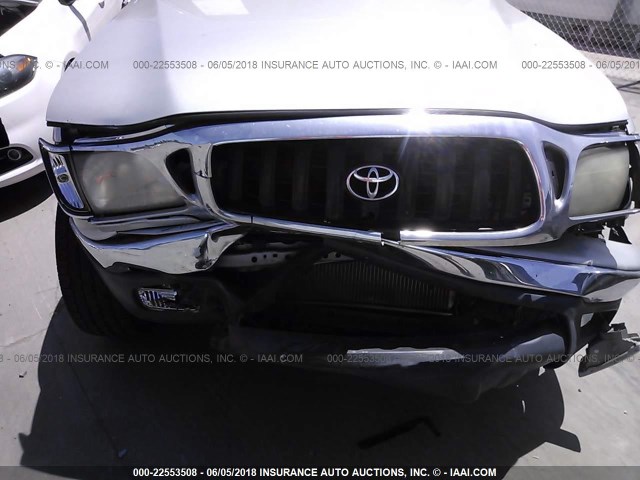 5TEGN92N04Z445275 - 2004 TOYOTA TACOMA DOUBLE CAB PRERUNNER SILVER photo 6