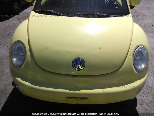 3VWBC21C4XM454051 - 1999 VOLKSWAGEN NEW BEETLE GL 黄色 照片 6