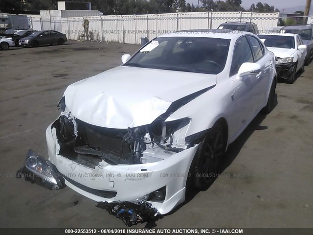 JTHBE5C2XC5030035 - 2012 LEXUS IS 350 WHITE photo 2