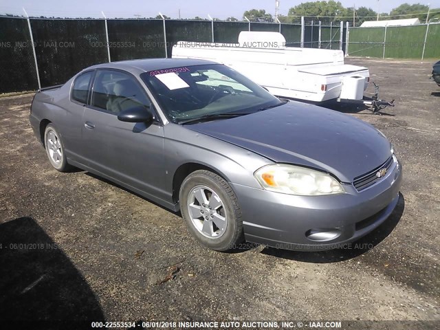 2G1WM15K069287328 - 2006 CHEVROLET MONTE CARLO LT GRAY photo 1