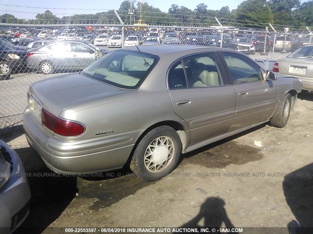 1G4HP54K424165631 - 2002 BUICK LESABRE CUSTOM TAN photo 4