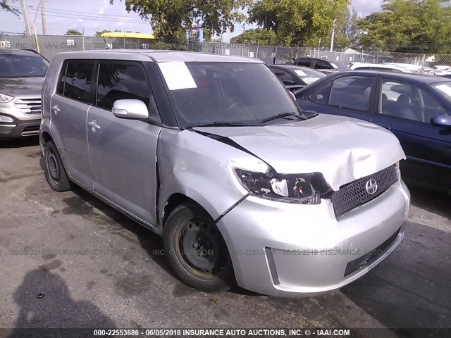 JTLKE50E281023356 - 2008 TOYOTA SCION XB ვერცხლისფერი ფოტო 1