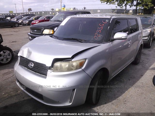 JTLKE50E281023356 - 2008 TOYOTA SCION XB ვერცხლისფერი ფოტო 2