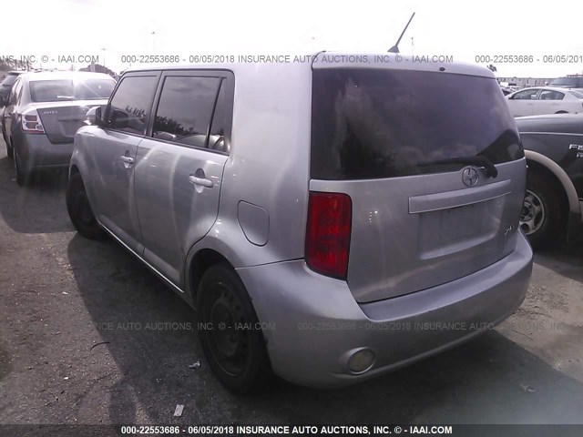 JTLKE50E281023356 - 2008 TOYOTA SCION XB ვერცხლისფერი ფოტო 3
