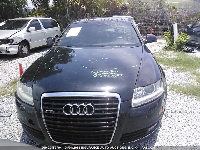 WAUWG74F19N050044 - 2009 AUDI A6 QUATTRO BLACK photo 6