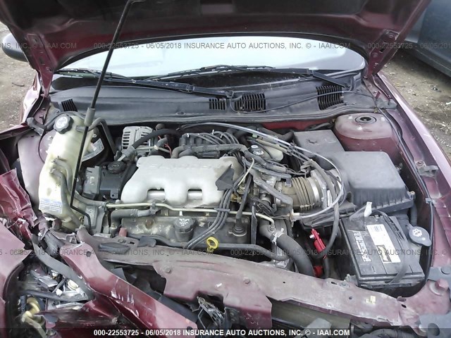 1G2NF52E23C309079 - 2003 PONTIAC GRAND AM SE1 RED photo 10