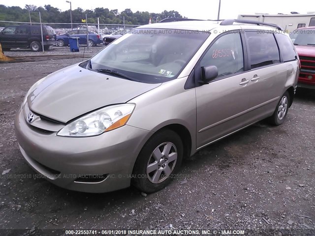 5TDKK4CC4AS300266 - 2010 TOYOTA SIENNA CE/LE BEIGE photo 2