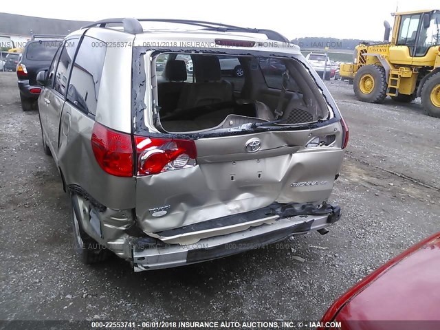 5TDKK4CC4AS300266 - 2010 TOYOTA SIENNA CE/LE BEIGE photo 6