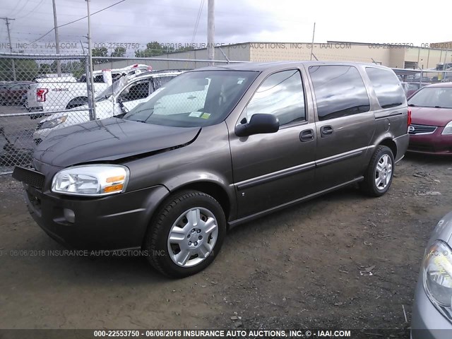 1GNDV23W08D174550 - 2008 CHEVROLET UPLANDER LS BROWN photo 2