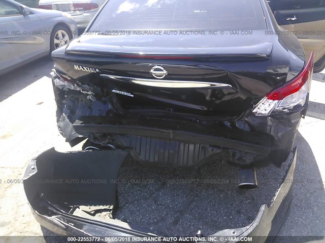 1N4AA5AP0BC859851 - 2011 NISSAN MAXIMA S/SV BLACK photo 6