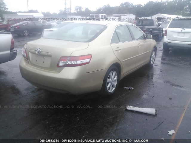 4T1BF3EK9BU155138 - 2011 TOYOTA CAMRY SE/LE/XLE GOLD photo 4
