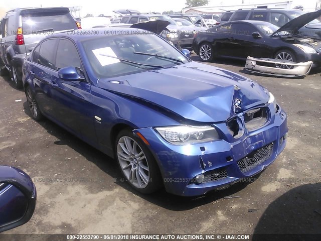 WBAPL33589A407406 - 2009 BMW 335 XI BLUE photo 1