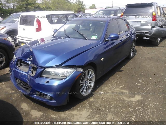 WBAPL33589A407406 - 2009 BMW 335 XI BLUE photo 2