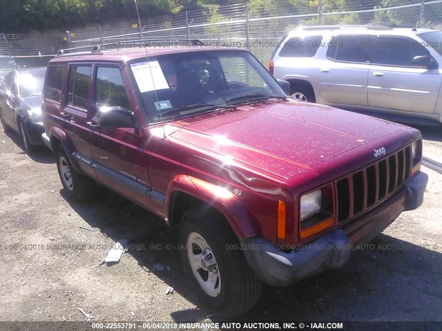 1J4FF68S3XL667049 - 1999 JEEP CHEROKEE SPORT/CLASSIC წითელი ფოტო 1