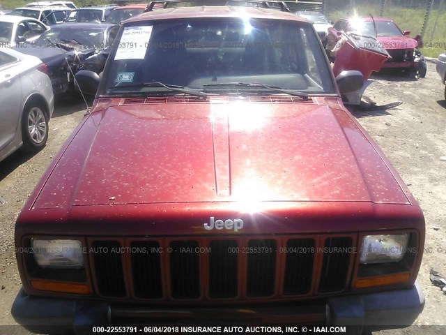1J4FF68S3XL667049 - 1999 JEEP CHEROKEE SPORT/CLASSIC წითელი ფოტო 10