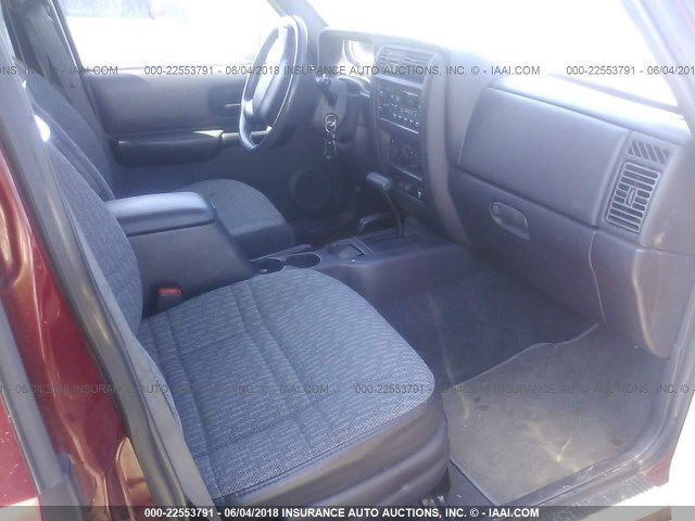 1J4FF68S3XL667049 - 1999 JEEP CHEROKEE SPORT/CLASSIC წითელი ფოტო 5