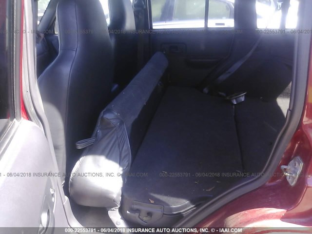 1J4FF68S3XL667049 - 1999 JEEP CHEROKEE SPORT/CLASSIC წითელი ფოტო 8