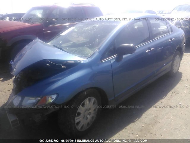 2HGFA1F39AH516936 - 2010 HONDA CIVIC VP BLUE photo 2