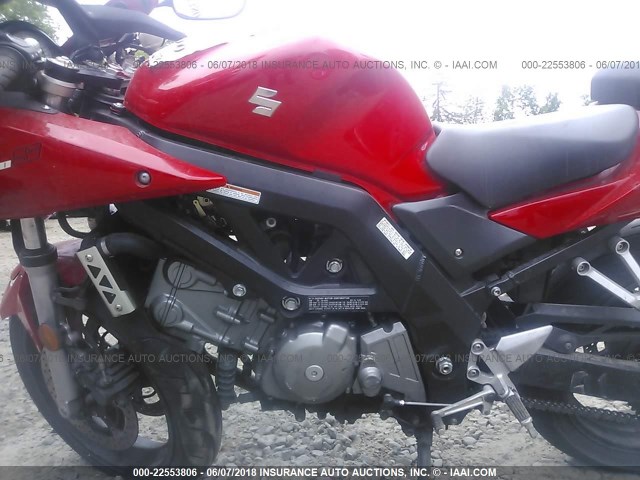 JS1VP53AX62102478 - 2006 SUZUKI SV650 RED photo 9