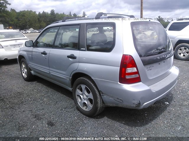 JF1SG65654H759437 - 2004 SUBARU FORESTER 2.5XS ვერცხლისფერი ფოტო 3