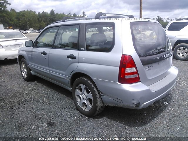 JF1SG65654H759437 - 2004 SUBARU FORESTER 2.5XS SILVER photo 3