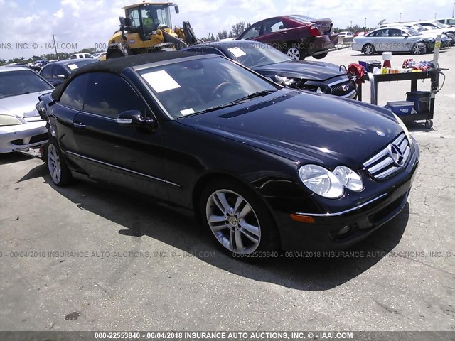 WDBTK56FX8F251115 - 2008 MERCEDES-BENZ CLK 350 BLACK photo 1