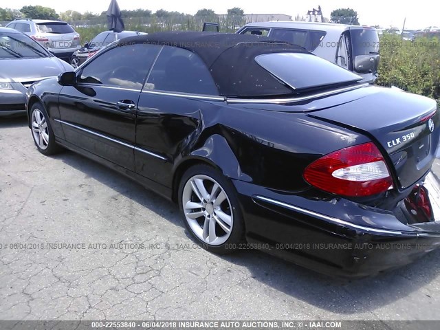 WDBTK56FX8F251115 - 2008 MERCEDES-BENZ CLK 350 BLACK photo 3