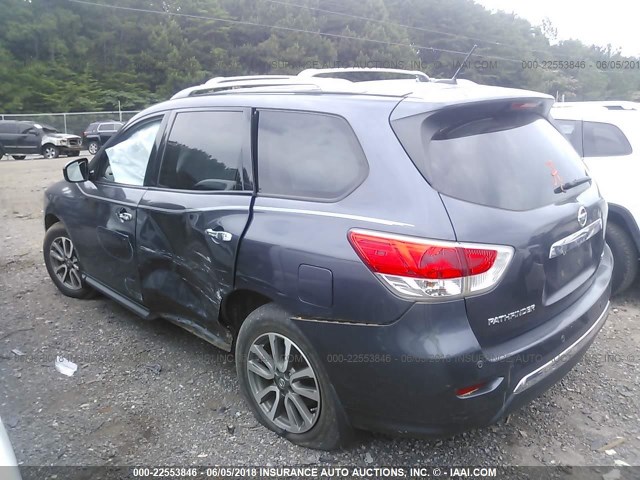 5N1AR2MN2DC652517 - 2013 NISSAN PATHFINDER S/SV/SL/PLATINUM GRAY photo 6