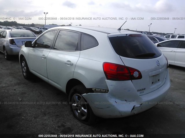 JN8AS58T09W047960 - 2009 NISSAN ROGUE S/SL WHITE photo 3