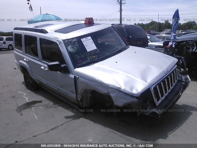 1J8HG48K06C355553 - 2006 JEEP COMMANDER SILVER photo 1