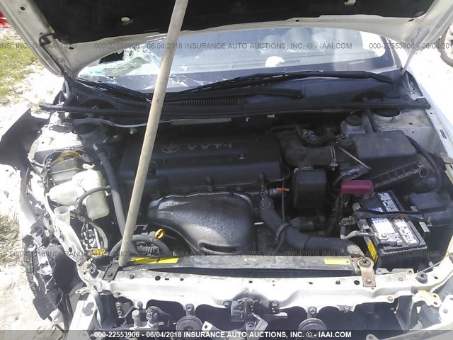 JTKDE177750059087 - 2005 TOYOTA SCION TC 白色 照片 10