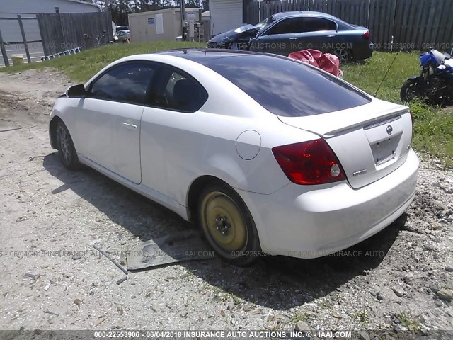 JTKDE177750059087 - 2005 TOYOTA SCION TC 白色 照片 3