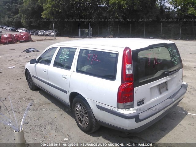 YV1SW61T942360410 - 2004 VOLVO V70 WHITE photo 3