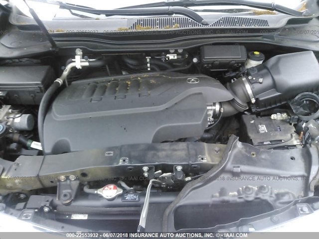 5FRYD4H6XEB005320 - 2014 ACURA MDX TECHNOLOGY BLACK photo 10