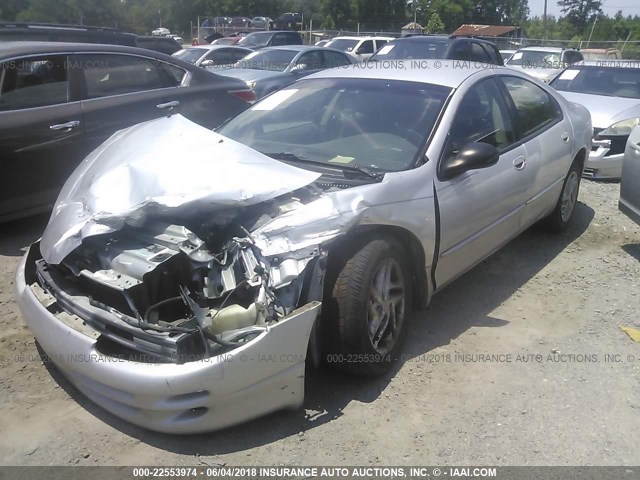 2B3HD46R11H556613 - 2001 DODGE INTREPID SE SILVER photo 2