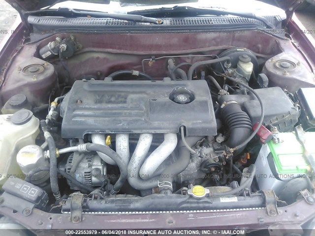 1Y1SK5288YZ438254 - 2000 CHEVROLET GEO PRIZM LSI MAROON photo 10