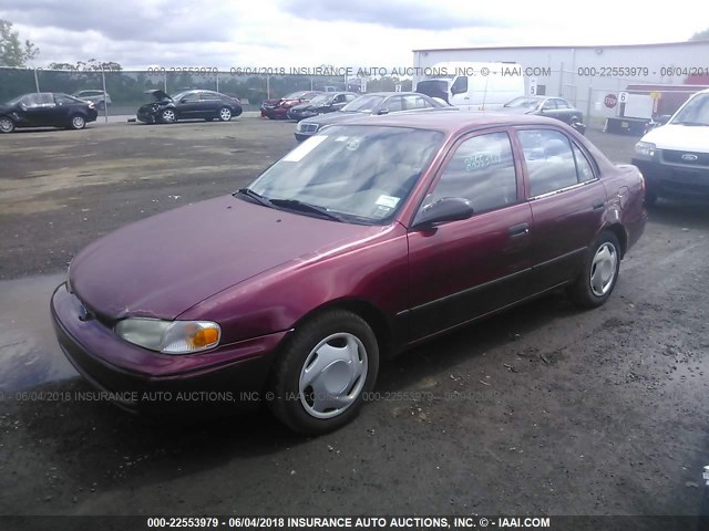 1Y1SK5288YZ438254 - 2000 CHEVROLET GEO PRIZM LSI MAROON photo 2