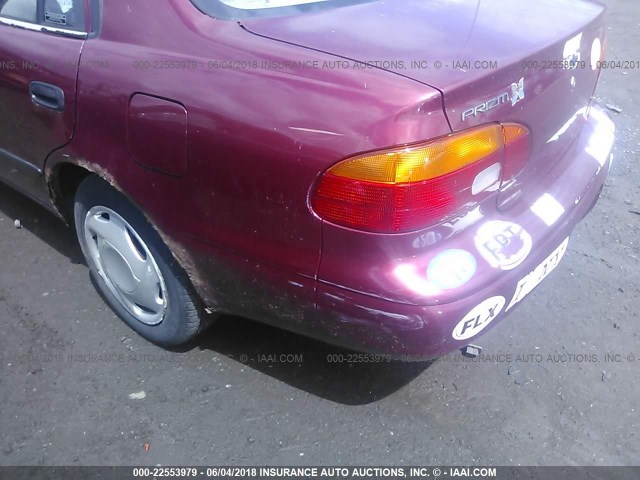 1Y1SK5288YZ438254 - 2000 CHEVROLET GEO PRIZM LSI MAROON photo 6